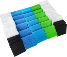 6a6b2f59b3f48.jpg - Jemný filtr, uhlíkový filtr, hrubý filtr, střední a polyfiltr, vhodné pro Juwel Standard/BioFlow 6.0/L (balení 74 kusů)